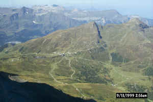 View from the train up to Jungfrauhoch
