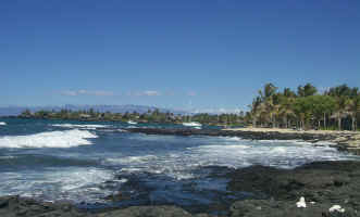 Resort Beach Looking Toward Kona Village