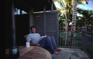 Jon Enjoying a Good Book and Great View