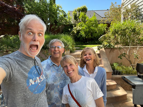Mick, Jon, Heike, Care selfie