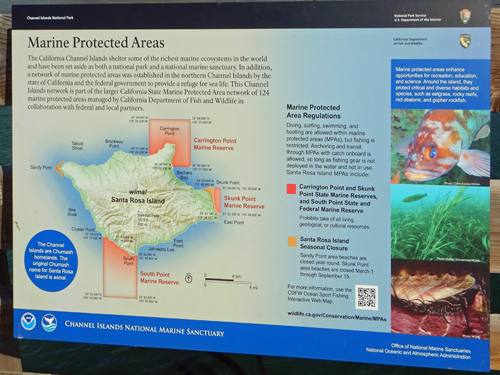 Santa Rosa Island Sign